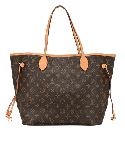 Neverfull MM, &pound;1,100, Handbags, Brown, Canvas, Front view